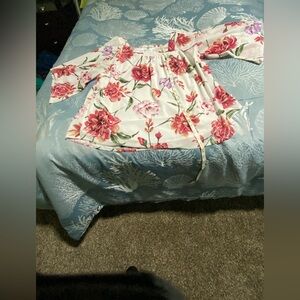 Siren Lily Vibrant Floral Top